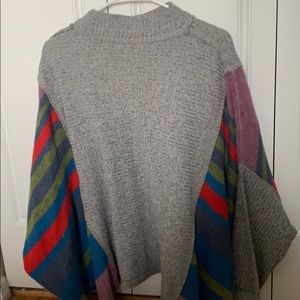 Adorable Grey Oversized High Neck Sweater